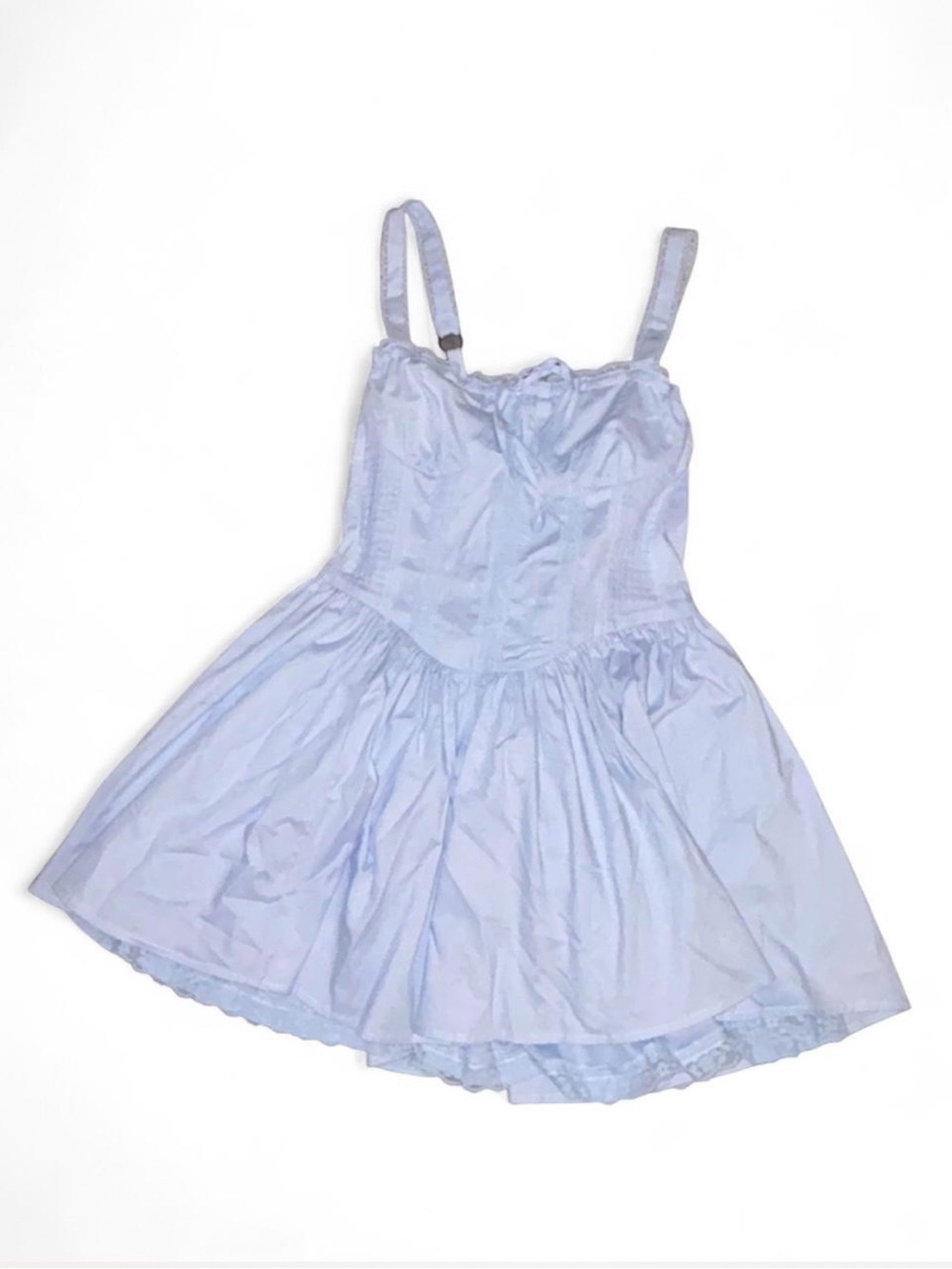 Altar'd State Light Blue Corset Babydoll Chemise - Picture 3 of 7